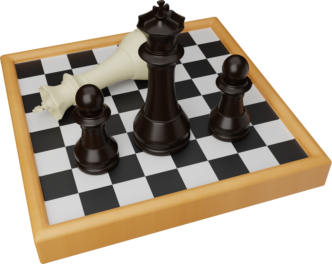 Chess 3d icon illustration